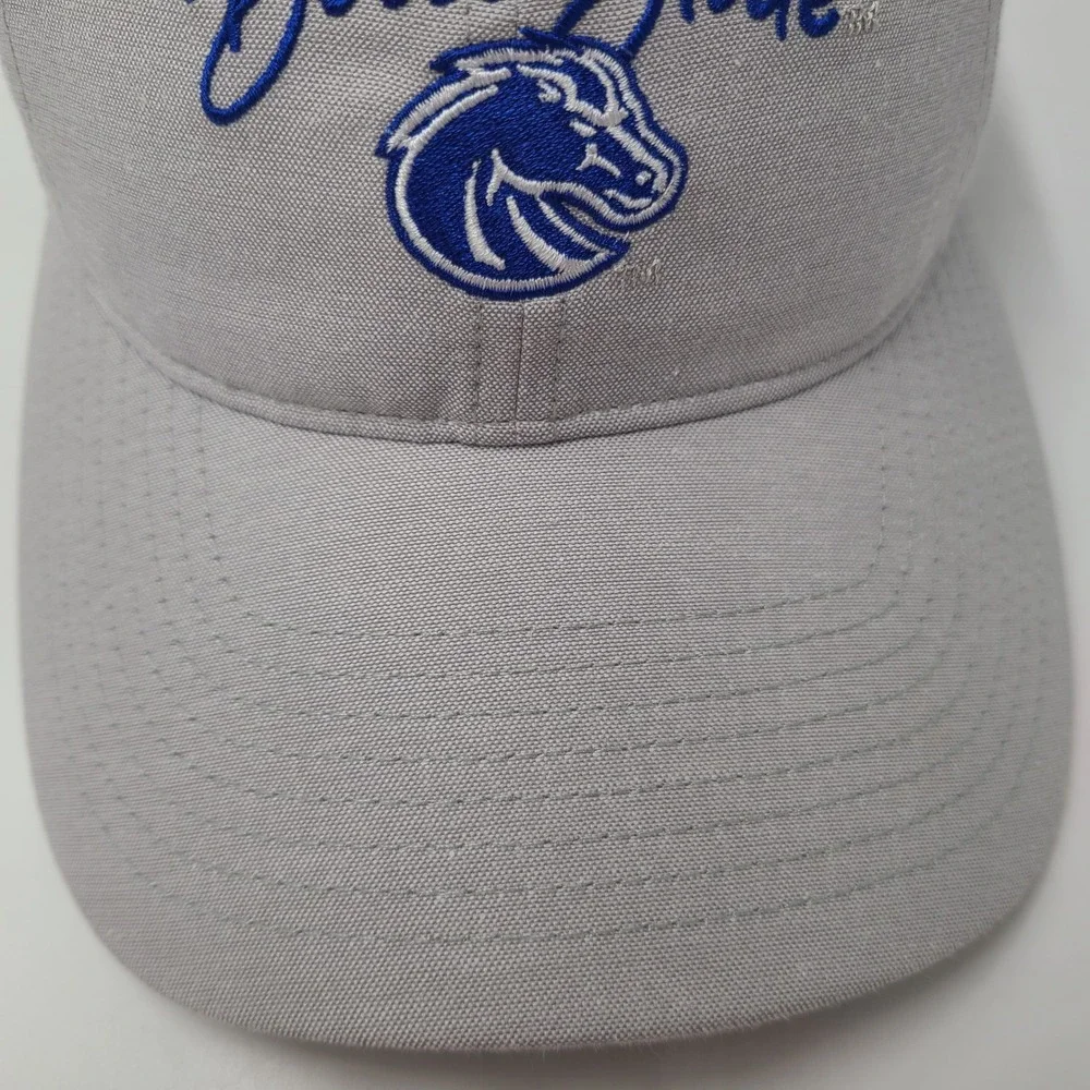 Women Boise State Broncos Hat Strapback Captivating Gray Blue NCAA University